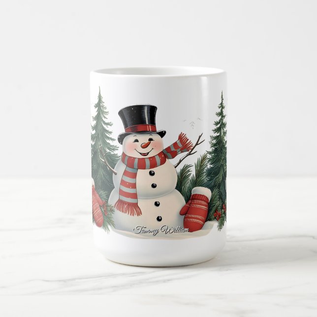 Cute Vintage Traditionell jul Kaffemugg (Center)