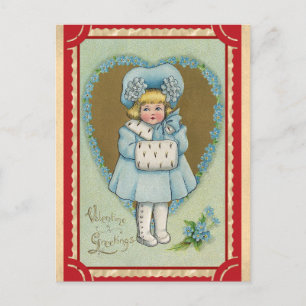 Cute Vintage Valentines day Hälsning Vykort