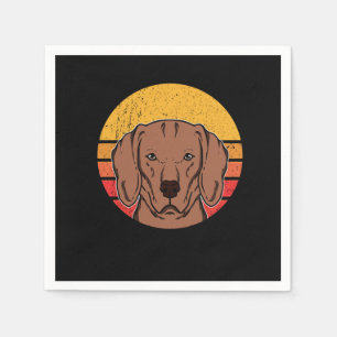Cute Vintage Vizsla Puppy Hundägare Gift Pappersservett