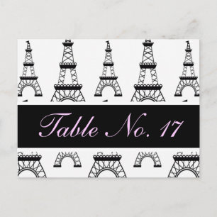 CUTE Vintage vycard Bordsnummer for Reception