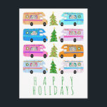 Cute-Vintagen i julklapp Motorhem RV Julafton Vykort<br><div class="desc">Hoppas du gillar den här helgdag. Lägg till en egen text längst fram eller bakåt. Kolla min butik för mer passande föremål som klistermärken,  mugg,  handdukar,  pappra och andra helgdag. Tack för att du shoppar med mig! Om du vill ha någon anpassningsbar,  så säg till!</div>