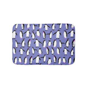 Cute vinterpenguin mönster badrumsmatta