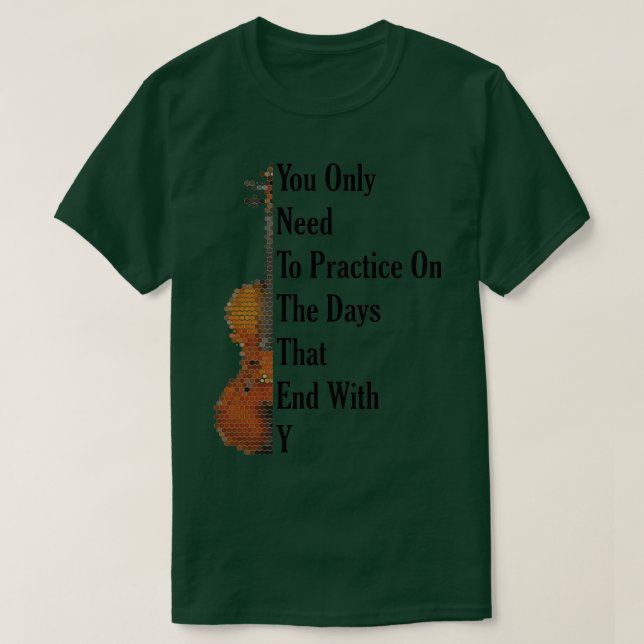 Cute Violin Gift T Shirt (Design framsida)