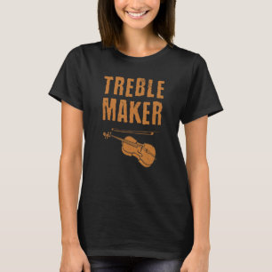 Cute Violinist För manar Women Violin Music Viola T Shirt