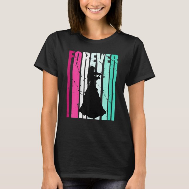 Cute Violinist Forever Cute Violin Coaching Coach  T Shirt (Framsida)