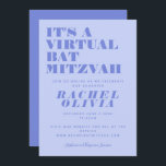 Cute Virtuell Online Lavender Bat mitzvah Inbjudningar<br><div class="desc">Bat mitzvah inbjudan till akut Virtuell Online i Lavender</div>