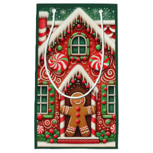 Cute, vismisk pepparkaksgubbe och hus
