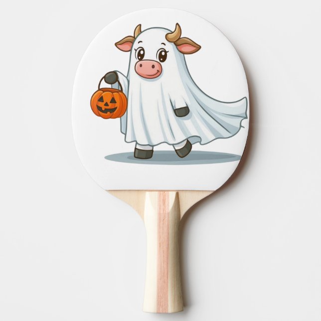 Cute, vismisk, spökko pingisracket (Framsidan)