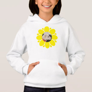 Cute Vivid Gult Flower Ram för Pet Photo Girls T Shirt