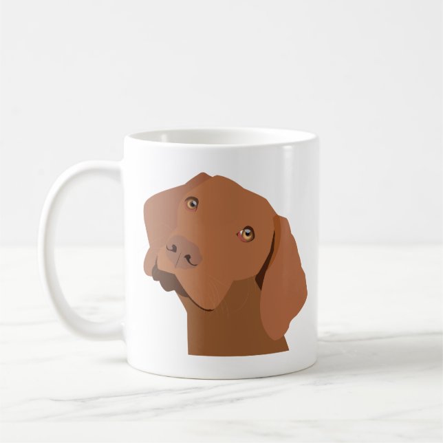 Cute Vizsla Kaffemugg (Vänster)
