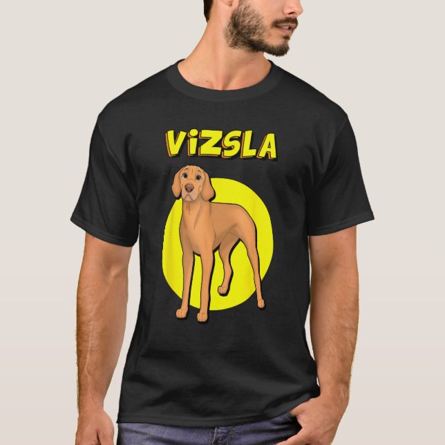 Cute Vizsla T Shirt (Framsida)