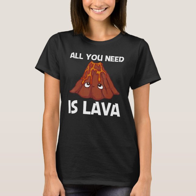 Cute Volcano For Men Women Volcanologist Volcanic  T Shirt (Framsida)