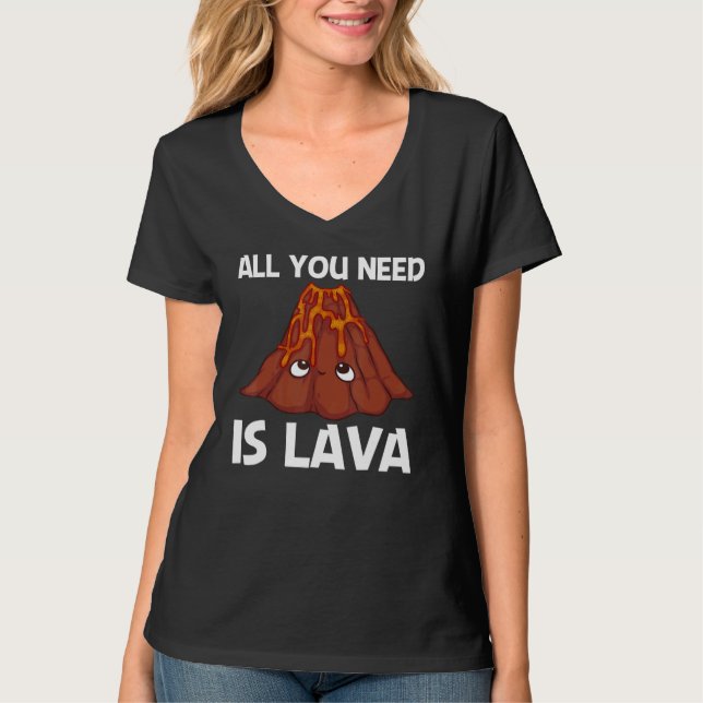 Cute Volcano For Men Women Volcanologist Volcanic  T Shirt (Framsida)