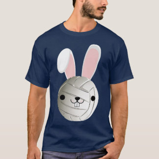 Cute Volleyball Bunny Funny Kids Boys Girls Lyckli T Shirt
