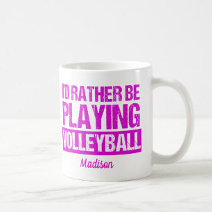 Cute Volleyball Player Kaffemugg
