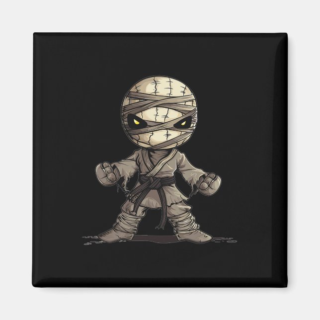 Cute Voodoo Doll Karate Magnet (Framsidan)