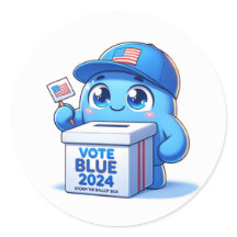 Cute Vote Blue 2024 Presidentval