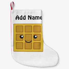 Cute Waffle Liten Julstrumpa