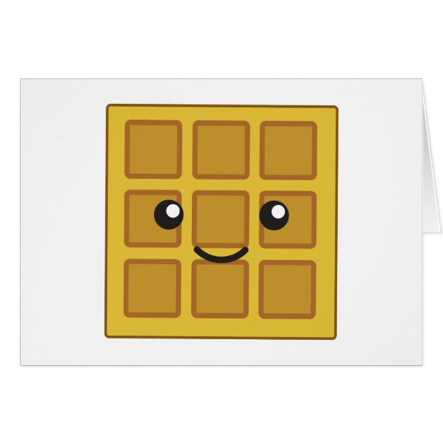 Cute Waffle OBS Kort (Framsidan Horizontal)