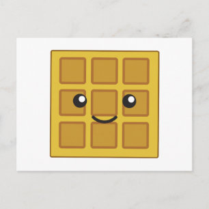 Cute Waffle Vykort