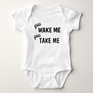 Cute WAKE, TA MIG Baby Jersey Bodykostym T Shirt