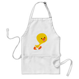 Cute Walking Tecknad Duckling Apron Förkläde