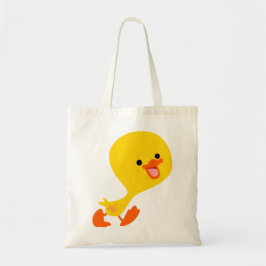 Cute Walking Tecknad Duckling Bag Tygkasse
