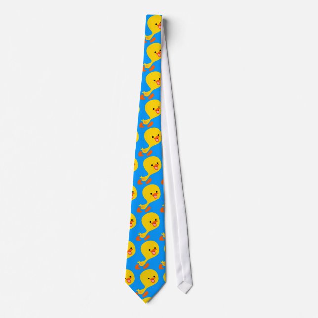 Cute Walking Tecknad Duckling Tie Slips (Framsida)