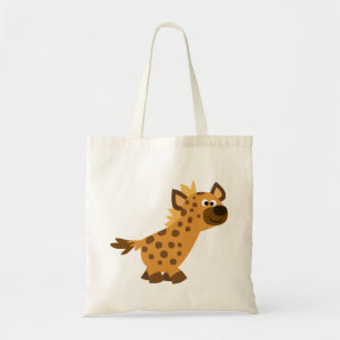 Cute Walking Tecknad Hyena Tygkasse