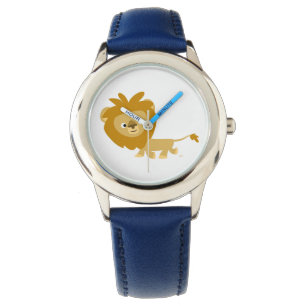Cute Walking Tecknad Lejon Watch Armbandsur