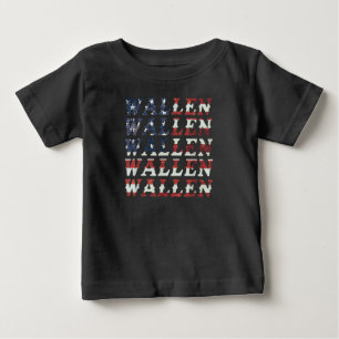 Cute Wallen Shirt American Flagga Red White t-shir T