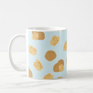 Cute Walnut Nöt Mönster Kaffemugg