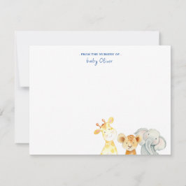 Cute Watercolor Animals from the plantskola of Fla Tack Kort
