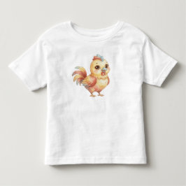 Cute Watercolor Baby Chicken – Kids T-Shirt