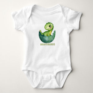 Cute Watercolor Babysaurus Dinosaur T Shirt