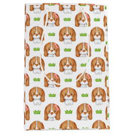 Cute Watercolor Beagle Dog Gift Bag