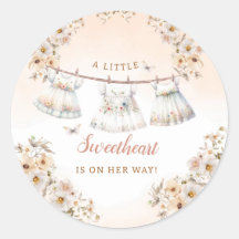 Cute Watercolor Boho Clothes Girl Shower