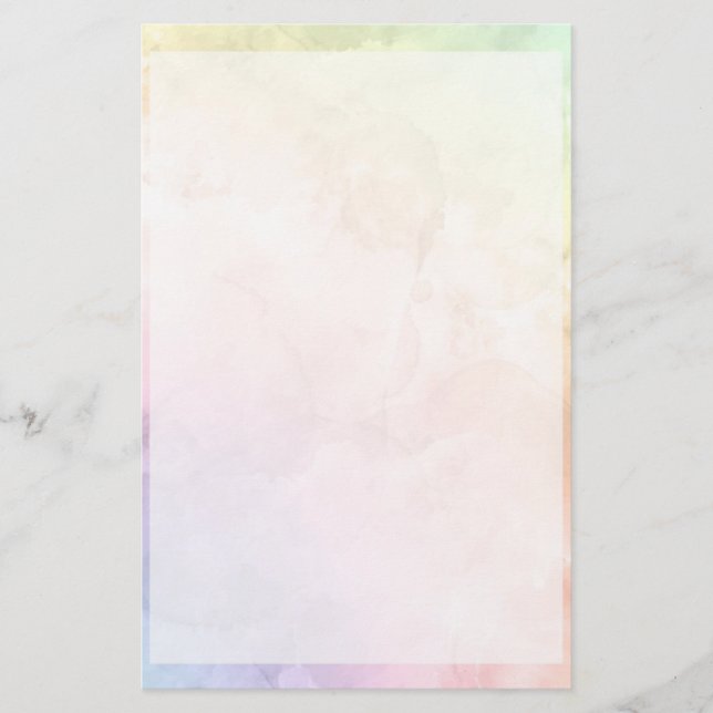 Cute Watercolor Brevpapper (Framsida)