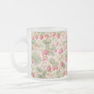 Cute Watercolor Bunny med jordgubbar Mugg