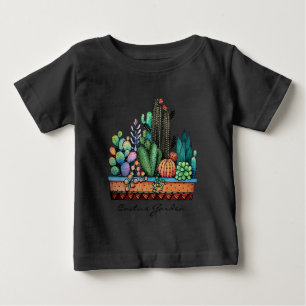 Cute Watercolor Cactus Garden in Pot T Shirt