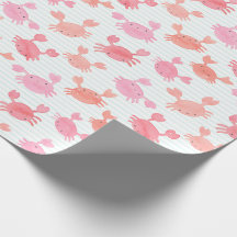Cute Watercolor Crabs on mynt rand