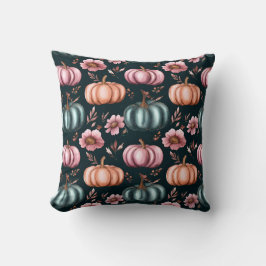 Cute Watercolor Fall Pumpkin Mönster Kudde