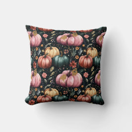 Cute Watercolor Fall Pumpkin Mönster Kudde