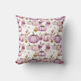 Cute Watercolor Fall Pumpkin Mönster Kudde