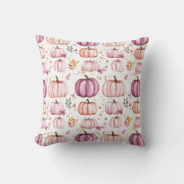 Cute Watercolor Fall Pumpkin Mönster Kudde
