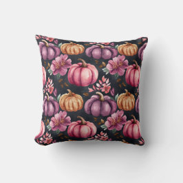 Cute Watercolor Fall Pumpkin Mönster Kudde