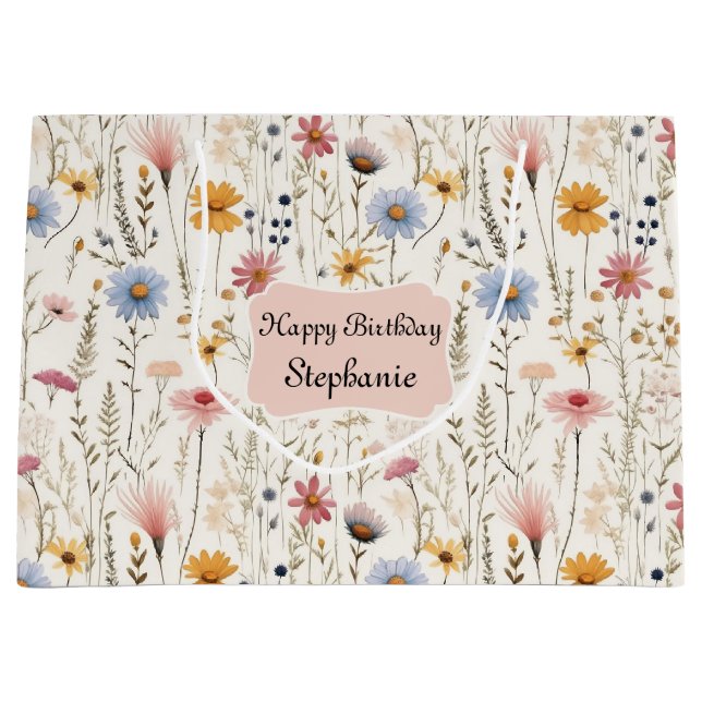 Cute Watercolor Fdelicate Flowers Foliage Mönster (Framsidan)