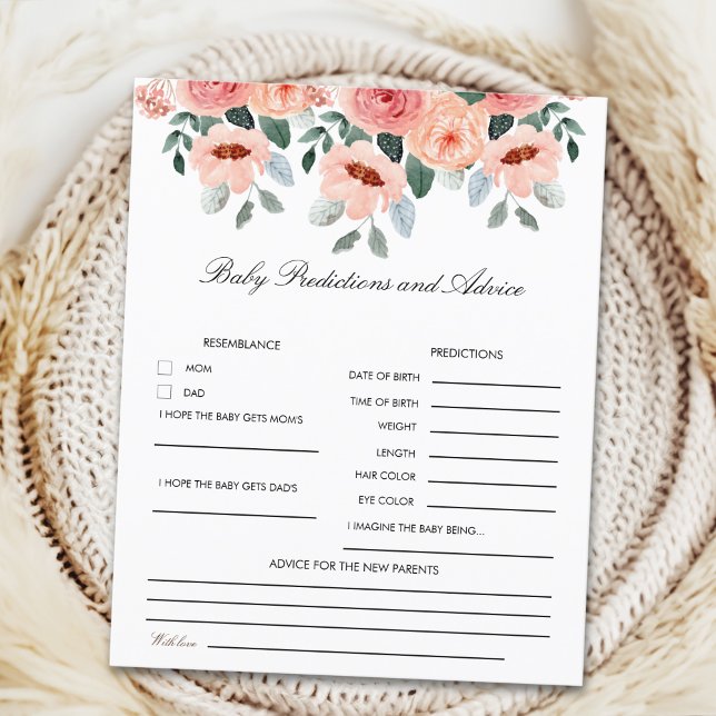 Cute Watercolor Flowers Baby Shower (Skapare uppladdad)