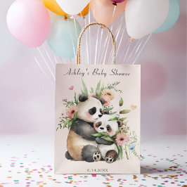 Cute Watercolor Flowers & Bears Baby Shower