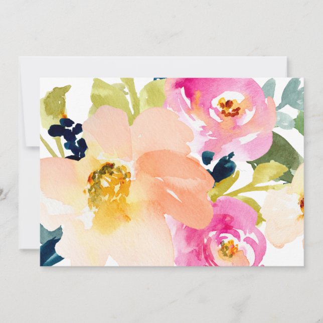 Cute Watercolor Flowers Bouquet (Framsida)